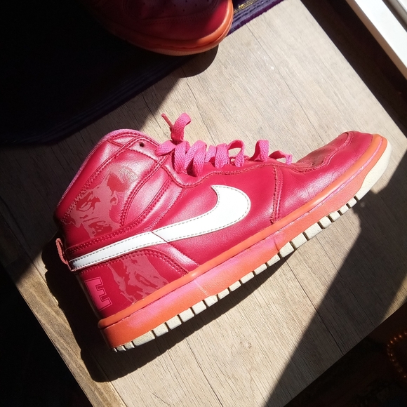 Red Nike High Tops - Picture 2 of 9